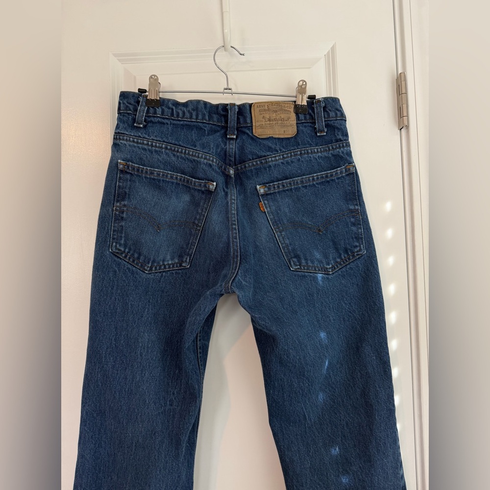 Vintage Levi’s Orange Tab 70’s 20517 0217 Denim Jeans Dark Wash Size 32 X 34 - Picture 7 of 14